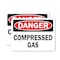 Signmission Compressed Gas Danger Sign, Vinyl Decal, 14in W x 10in L, 2PK OS-2PACK-DS-D-1014-L-19280 - alternate 1